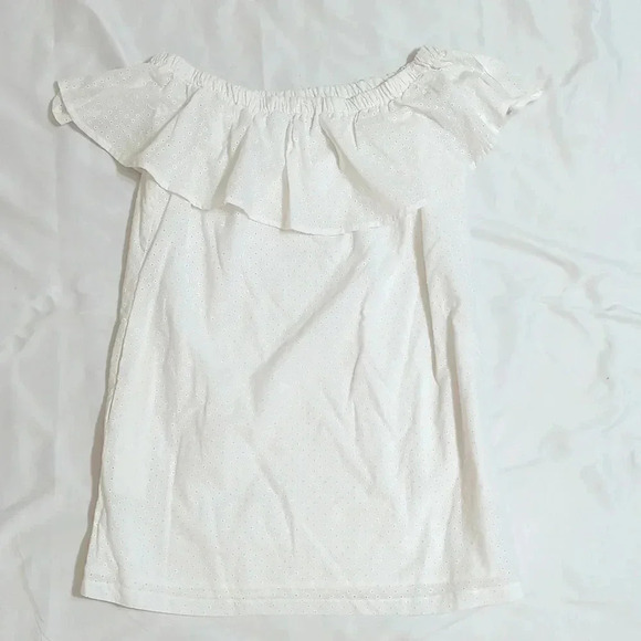 Lucky Brand Cold Shoulder Top, Color White Size M - Picture 1 of 11